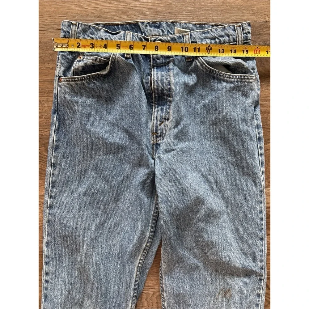 Vintage Levi's Mens 34x34 505 Regular Fit Straight Leg Orange Tab 90's Jeans